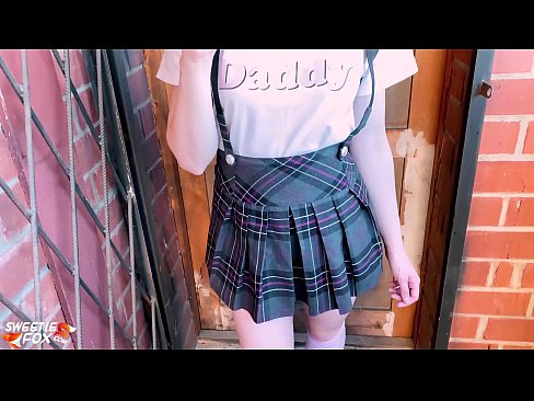 ❤️ Schoolgirl Sucks her dick deeply and fucks instead of classes. ❌ Super sex at us