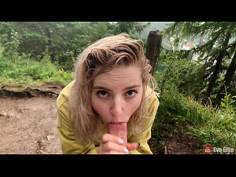 ❤️ Girl swallows cum after a public blowjob - Eva Elfi ❌ Super sex at us